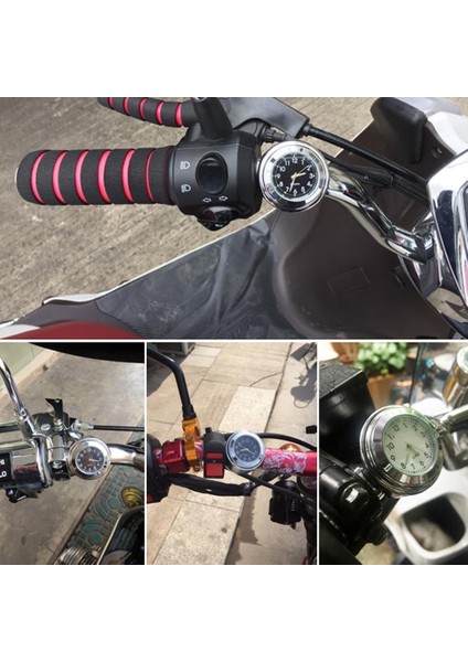 Siyah Stil Su Geçirmez Fosforlu mm Motosiklet Bisiklet Direksiyon Montaj Saat Saat Alüminyum Alaşımlı Kadran Kuvars Saat Moto Aksesuarı (Yurt Dışından) modelleri