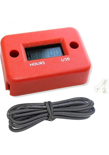 Turuncu Motosiklet Endüktif Dijital Saat Sayacı Su Geçirmez Motor LCD Ekran Bisiklet Motosiklet Atv Tekne Offroad (Yurt Dışından)
