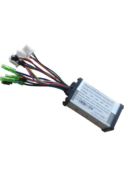 24V 36V 250W 250W Motor Fırçasız Kontrol Paneli LCD Ekran Başparmak Gazı Elektrikli Bisiklet Scooter Fırçasız Kontrolör Kiti (Yurt Dışından)
