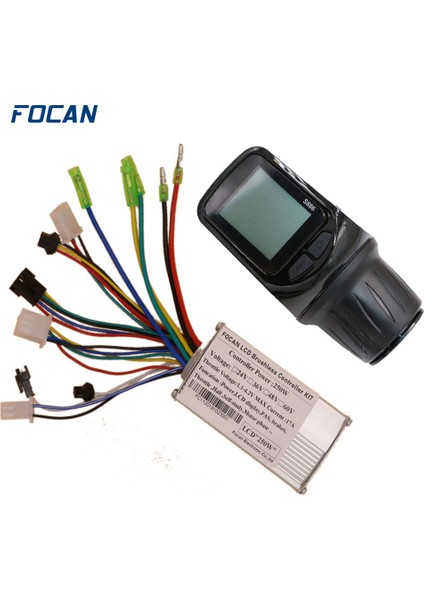 24V 36V 250W 250W Motor Fırçasız Kontrol Paneli LCD Ekran Başparmak Gazı Elektrikli Bisiklet Scooter Fırçasız Kontrolör Kiti (Yurt Dışından) fiyatları