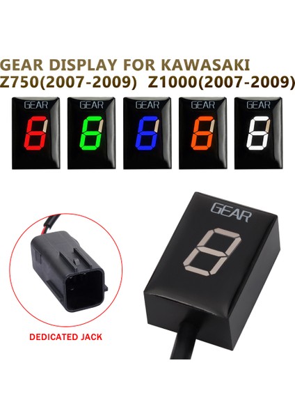 Yeşil Parantez Kawasaki Z750 Z1000 Z-750 Z Motosiklet Vites Hız Dijital Ekran Metre Ecu Fiş Aksesuarları (Yurt Dışından)