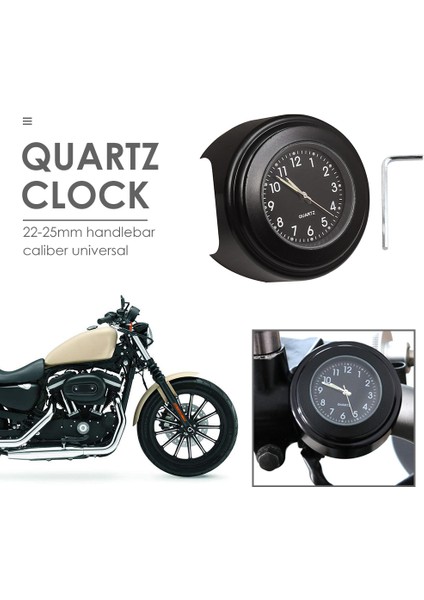 Su Geçirmez Motosiklet Kuvars Saat mm Direksiyon Bağlantılı Saat Alüminyum Alaşımlı Luminous Kuvars Saat Evrensel Moto (Yurt Dışından) modelleri