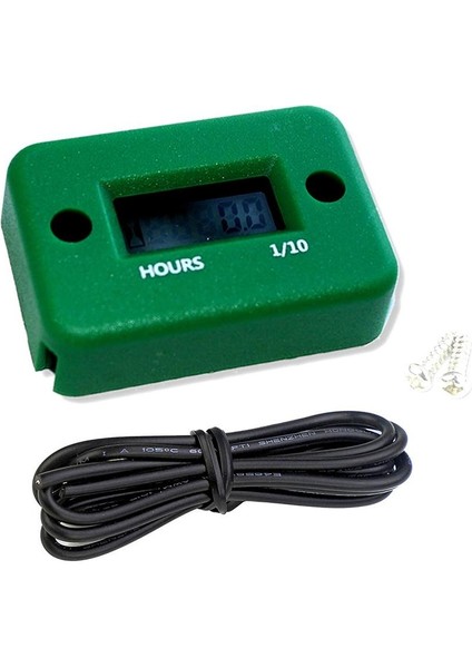 Yeşil Stil Motosiklet Endüktif Dijital Saat Sayacı Su Geçirmez Motor LCD Ekran Bisiklet Motosiklet Atv Tekne Offroad (Yurt Dışından)