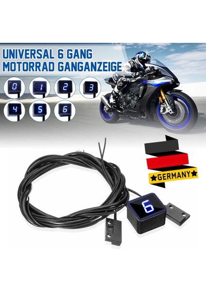 Yeşil Stil Suzuki GSX-R1000 Gs SV650 S Evrensel Dişli Motosiklet LCD Dişli Dijital Dişli Metre (Yurt Dışından) fiyatları
