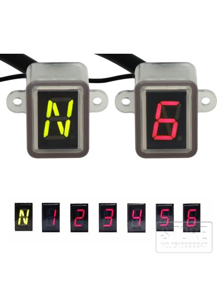 5 Vites Süper 6 Hız Göstergeli Evrensel Dijital Off-Road Motosiklet Motokros Işık Nötr Vites Display (Yurt Dışından) fırsatları