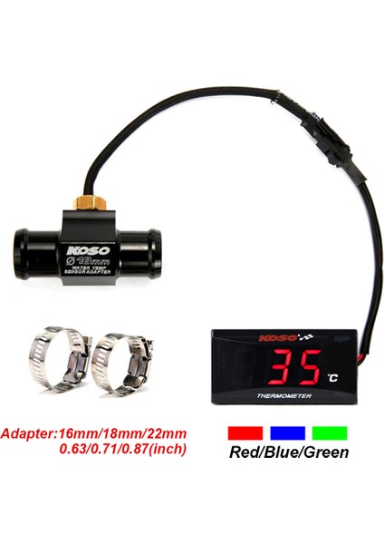 18 mm Adaptör Su Sıcaklık Mini Metre Termometre Moto Evrensel XMAX300 CB400 mt Sensör Scooter Yarışı (Yurt Dışından) fiyatları