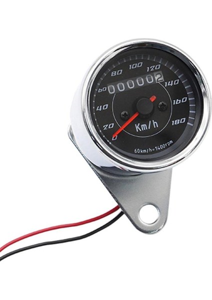 Evrensel Dc 12V Mavi LED Arka Aydınlatma Işaretçili Retro Motosiklet Kilometre Sayacı Hız Ölçer Kmh Hızmetre Gösterge (Yurt Dışından) modelleri