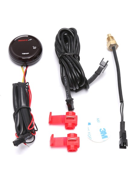 Kırmızı LED 22MM Yamaha Nmax Tmax Xmax Yuvarlak Su Sıcaklık Ölçer Dijital Motosiklet Su Sıcaklık 0-120 Derece Ekran (Yurt Dışından) fırsatları