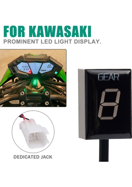 Kırmızı Stil Kawasaki ER6F Er-6f ER6N Er-6n Ninja 250R ZX6R Zx-6r 10R Vulca VN900 Motosiklet Aksesuarları Vites (Yurt Dışından) fırsatları