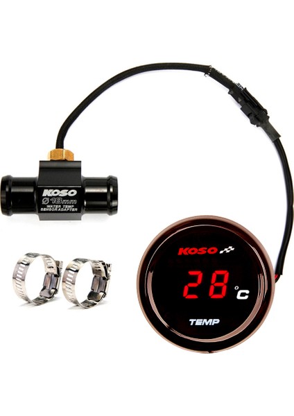 Mavi Stil Yamaha Nmax Tmax Xmax MT07 MT09 R15 Yuvarlak Su Sıcaklık Termometre Dijital Motosiklet Su Geçirmez Sıcaklık Ölçer (Yurt Dışından)