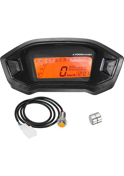 Parantez Sadece Stil Evrensel Atv Motosiklet LCD Dijital Gösterge Paneli Için Hız Odometer Tacometre Ön Aydınlatmalıstrumentler (Yurt Dışından)