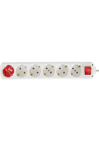 6'lı Anahtarlı Topraklı 5 mt