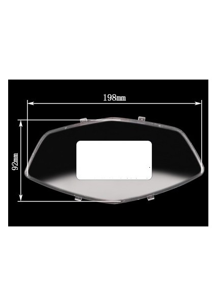 11 Scooter Moped Atv Motokros Motosiklet Hız Tachometer Gösterge Paneli Lens Kapağı (Yurt Dışından)