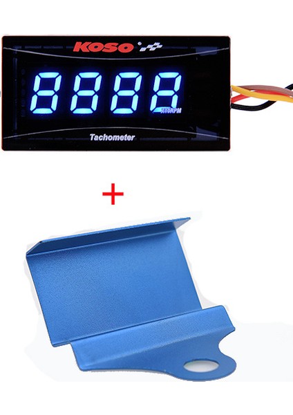 Kırmızı Stil Dijital Kare Mini Rpm Tacho Saat Metre LCD Ekran Motor Takometre Yarış Motosikleti Bmw Yamaha Kawasakı (Yurt Dışından) modelleri