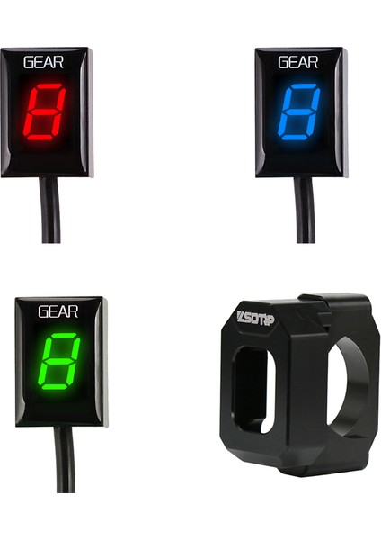 Braket Kawasaki Z300 ER6N Ninja 300 Z1000 Z800 Z750 Scl Yarış Motosikleti Dijital Vites LED Ekran Shift Seviye Sensörü (Yurt Dışından)