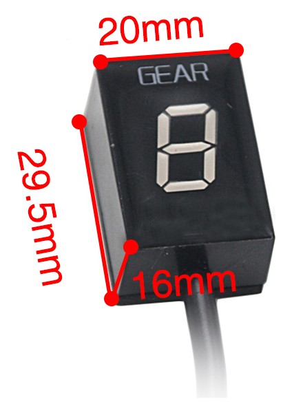 Braket Kawasaki Z300 ER6N Ninja 300 Z1000 Z800 Z750 Scl Yarış Motosikleti Dijital Vites LED Ekran Shift Seviye Sensörü (Yurt Dışından)