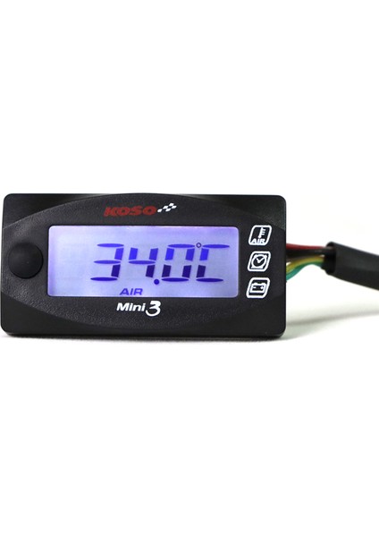 Metre Tutucu Kırmızı Stil Mını LED Ekranlı Ölçer Hava Sıcaklığı+Zaman+Voltaj Ölçüm Test Odası Sıcaklık Ölçer Voltmetre Saat Motosiklet Araçları (Yurt Dışından) indirimleri