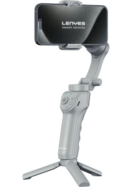 LPH105 Taşınabilir M01 3 Eksenli El Tipi Aparatlı Gimbal Stabilizatör Gri