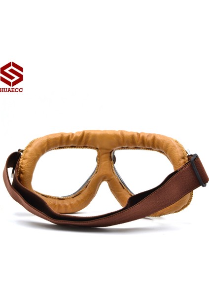 Sarı Lens Motosiklet Vintage Eski Okul Retro Ler Spor Yarış Off Road Pilot Bisiklet Göz Koruma (Yurt Dışından) fırsatları