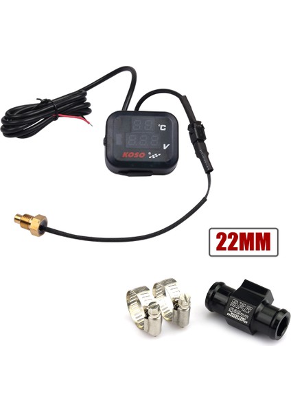 22 mm Enstrüman Motosiklet Voltmetre Su Sıcaklık Voltaj USB Şarj Termometre Evrensel Tmax Xmax Forza E-Ticaret Başlığı (Yurt Dışından)