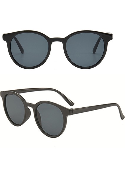 No.3 Retro Vintage Yuvarlak Çerçeve Güneş Leri Anti-Uv Bayan Seyahat Parti Leri Ler Gögüsler (Yurt Dışından)