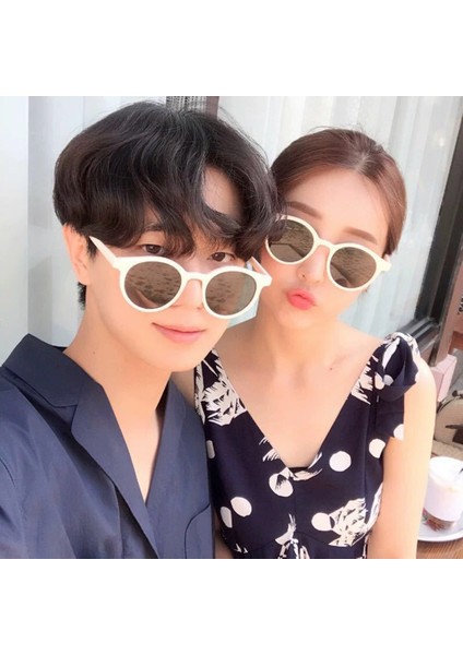 No.3 Retro Vintage Yuvarlak Çerçeve Güneş Leri Anti-Uv Bayan Seyahat Parti Leri Ler Gögüsler (Yurt Dışından) indirimleri