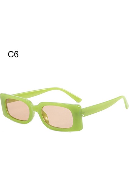 C6 Lar Trend Kare Retro Moda Dikdörtgen Plaj Uv Koruma (Yurt Dışından)