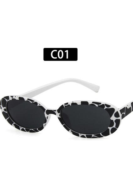 Stil 1-C01 Lar 1pc Retro Küçük Oval Çerçeve Moda Polarize UV400 (Yurt Dışından)