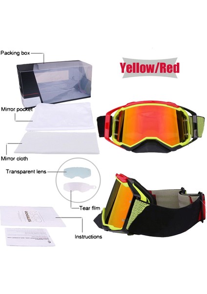Bir Stil Motosiklet Motokros Motosiklet Dağ Bisikleti Off-Road Mtb Açık Hava Spor Kask Leri ve Aksesuarları ile Gözyaşı Koruyucu Lens Kutusu (Yurt Dışından) indirimleri
