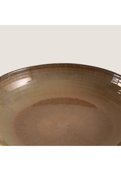 Breab Çukur Tabak 22 cm Kahve