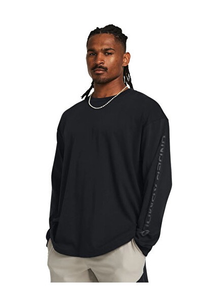 Ua Hw Tonal Wordmark Ls Erkek Günlük Uzun Kollu Tişört 1382890-001 Renkli