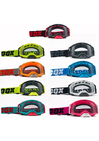 Şeffaf Lens Ioqx Açık Hava Motosiklet Gözlüğü Bisiklet Mx Off-Road Kayak Spor Atv Kir Motosiklet Yarış Leri Motokros Leri Bisiklet Google (Yurt Dışından) fiyatları