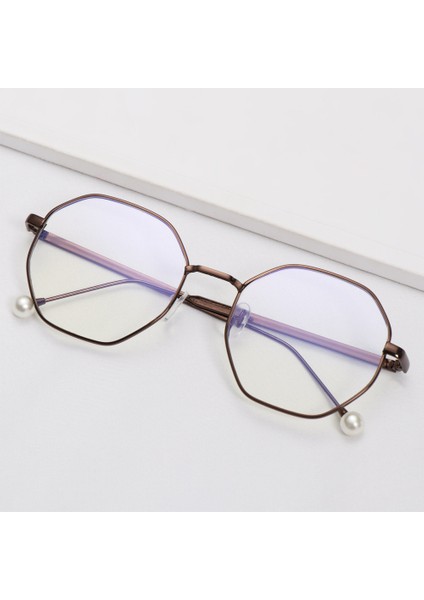 Gül Altın3 1 Pc Retro Metal Mavi Işık Korumalı Vintage Hafif Yuvarlak Çerçeve Göz Koruma Ultra Hafif (Yurt Dışından) indirimleri