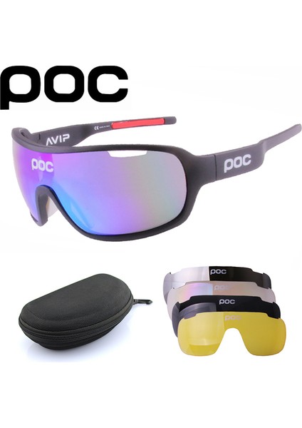 C5 Poc 5 Lens Set Polarize Bisiklet Spor Leri Dağ Yol Bisikleti Mtb Bisiklet Rüzgar Kum Leri (Yurt Dışından)