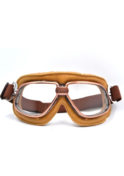 Lens Ni Temizle Motosiklet Vintage Eski Okul Retro Ler Spor Yarış Off Road Pilot Bisiklet Göz Koruma (Yurt Dışından)
