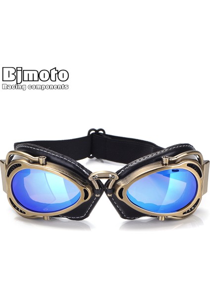 Bronz Sarı Stil Bjmoto Ool Mtb Bisikletçi Gözlüğü Motosiklet Gözlüğü, Scooter Moto Aviator Vintage Motokros Gözlüğü (Yurt Dışından) fiyatları