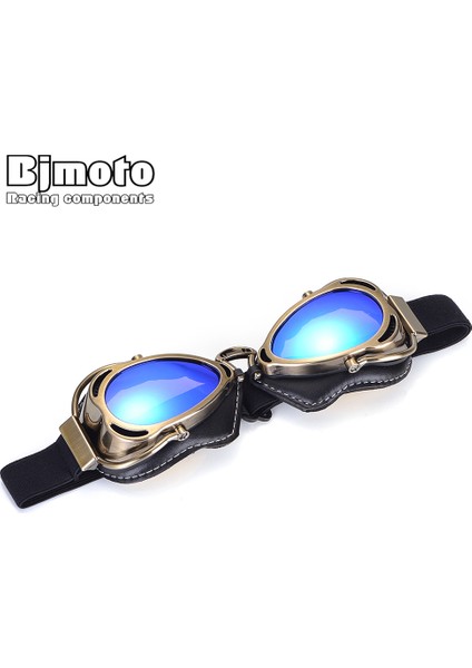 Bronz Sarı Stil Bjmoto Ool Mtb Bisikletçi Gözlüğü Motosiklet Gözlüğü, Scooter Moto Aviator Vintage Motokros Gözlüğü (Yurt Dışından) fırsatları