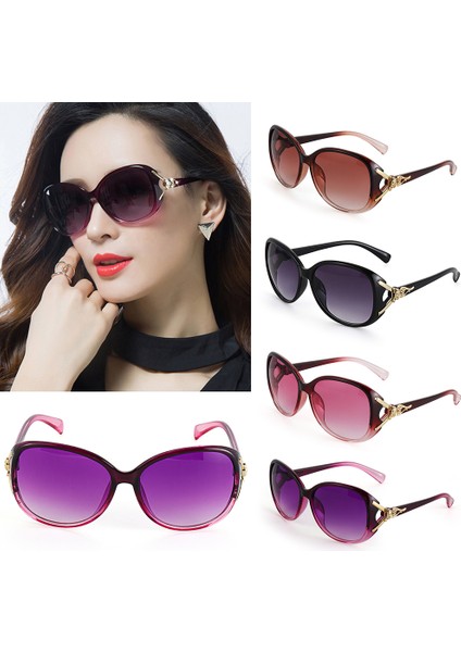 B-Kırmızı Tarzılar Retro Büyük Boy UV400 Tasarımcı Trendi Stil Yaz Modası (Yurt Dışından) modelleri