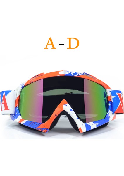 A2 Erkek, Motokros Leri Bisiklet Mx Off Road Kask Leri Spor Gafas Motosiklet Kir Bisikleti Oculos (Yurt Dışından)