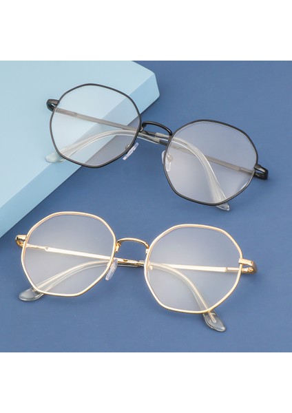 Altın 3.00 1 Pc Retro Ultra Hafif Metal Retro Sekizgen Çerçeve Miyopi Klasik Yüksek Tanımlı Düz Ayna -1.0~-4.0 (Yurt Dışından) modelleri