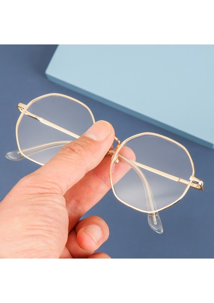 Altın 3.00 1 Pc Retro Ultra Hafif Metal Retro Sekizgen Çerçeve Miyopi Klasik Yüksek Tanımlı Düz Ayna -1.0~-4.0 (Yurt Dışından) fırsatları