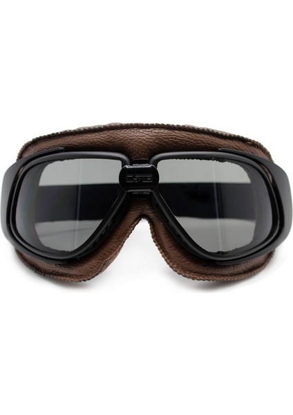 Kahverengi Roaopp Motosiklet Gözlüğü Kask ile Sigara Lens Klasik Motosiklet Gözlüğü Vintage Pilot Biker Deri Moto Bisiklet Atv Gözlüğü (Yurt Dışından) modelleri