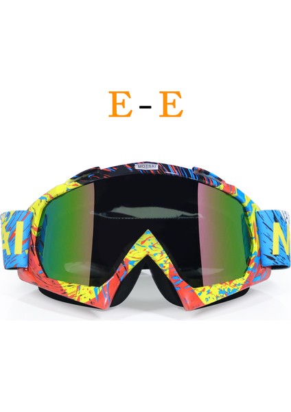 E1 Motokros Gözlüğü Mx Off Road Kask Leri Kayak Spor Gafas Motosiklet Kir Bisiklet Yarış Google Leri (Yurt Dışından)