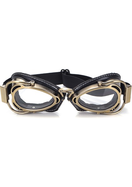 Bronz Şeffaf Stil Bjmoto Ool Mtb Bisikletçi Gözlüğü Motosiklet Gözlüğü, Scooter Moto Aviator Vintage Motokros Gözlüğü (Yurt Dışından)