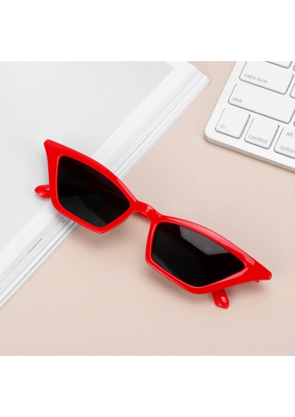 No.2 Vintage Kedi Gözü Moda Küçük Çerçeve UV400 Sokak Leri Lüks Trend Güneş Leri (Yurt Dışından)