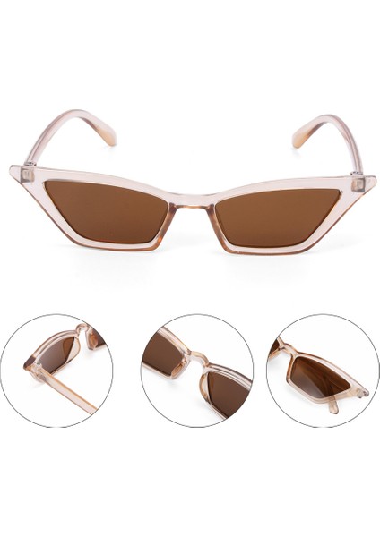 No.2 Vintage Kedi Gözü Moda Küçük Çerçeve UV400 Sokak Leri Lüks Trend Güneş Leri (Yurt Dışından) indirimleri