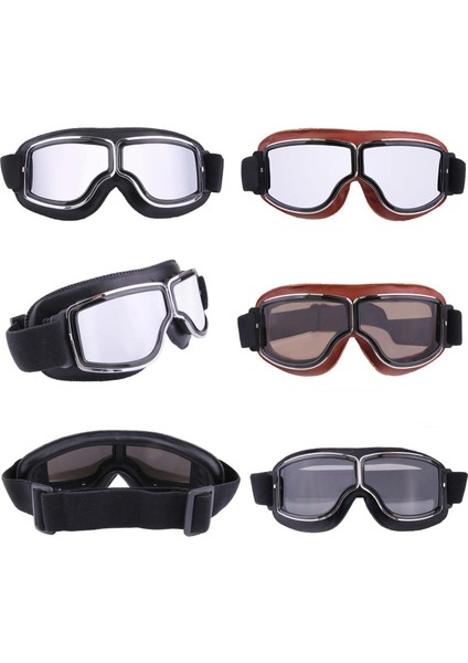 No.9 Deri Vintage Motosiklet Gözlüğü Retro Jet Kasklı Motosiklet Aksesuarları (Yurt Dışından) fiyatları