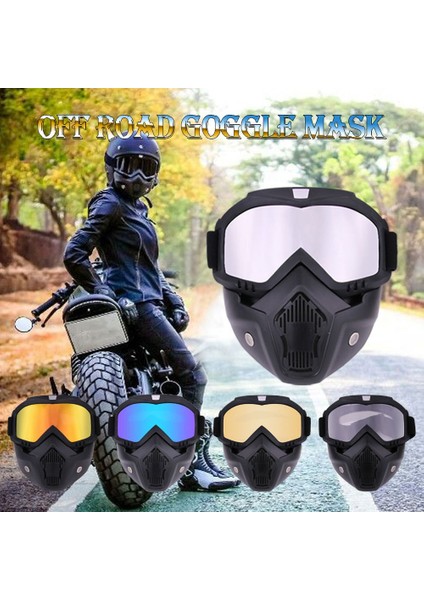 Turuncu Lens Yeni Koruyucu Motosiklet Yüz Maskesi Çıkarılabilir Açık Yarım Yüz Taktik Motosiklet Kaskı Moto Aksesuarı (Yurt Dışından) modelleri
