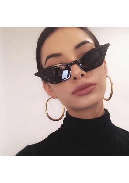 No.3 1 Adet Vintage Kedi Gözü Moda Küçük Çerçeve UV400 Sokak Leri Lüks Trend Ler (Yurt Dışından) modelleri