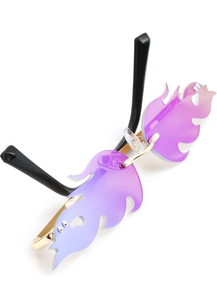 No.6 2020 Moda Alev Ateş Telsiz Dalga Uv 400 Lüks Trend Dar (Yurt Dışından) indirimleri